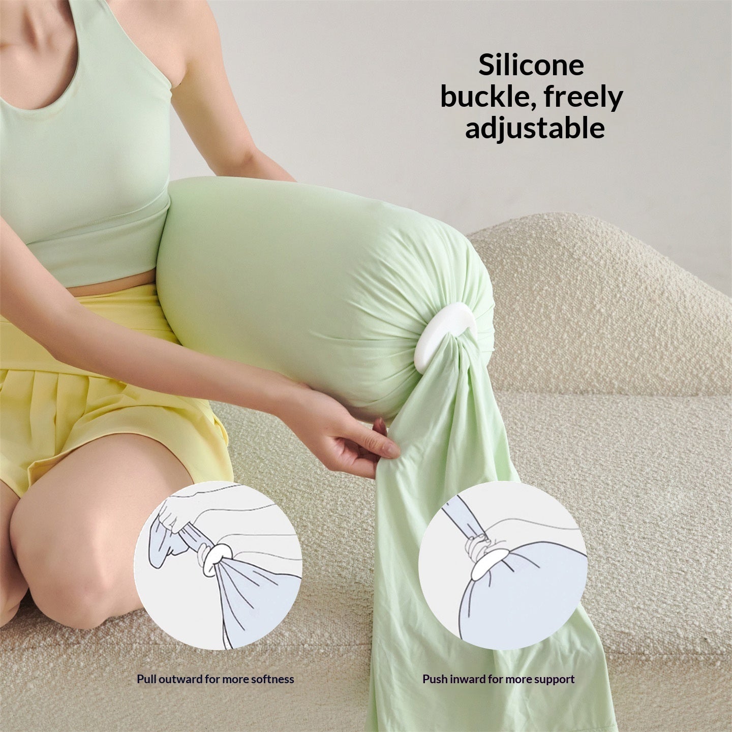 Discover Comfort with Our Multifunctional Skin Friendly Side Sleeping Maternity Pillow